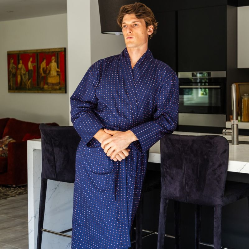 Lightweight Men's Dressing Gown - Pacific image