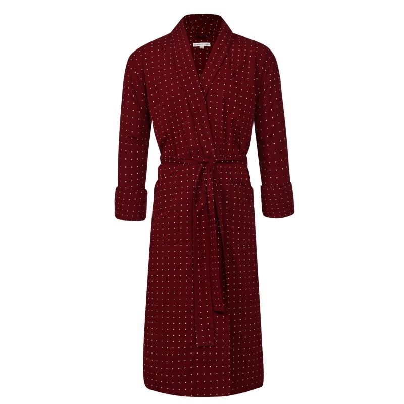 Lightweight Men's Dressing Gown - Tosca Red image