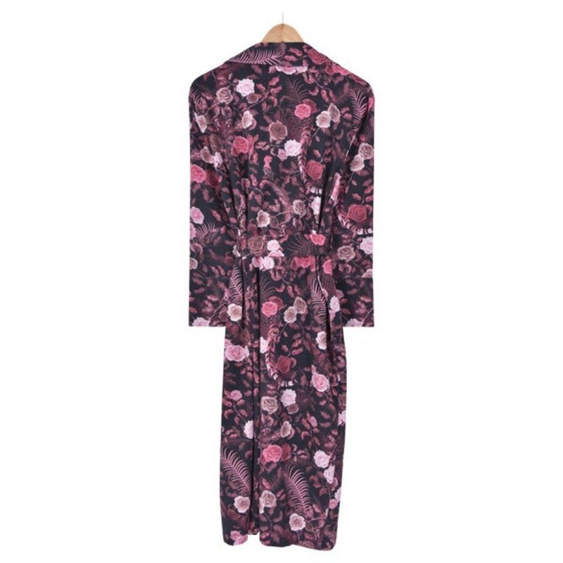 Lightweight Women's Dressing Gown - Purple Bengal Rose image