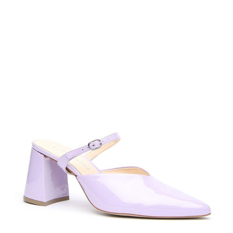 Lilac Gloss V Mule + Twiggy Strap image