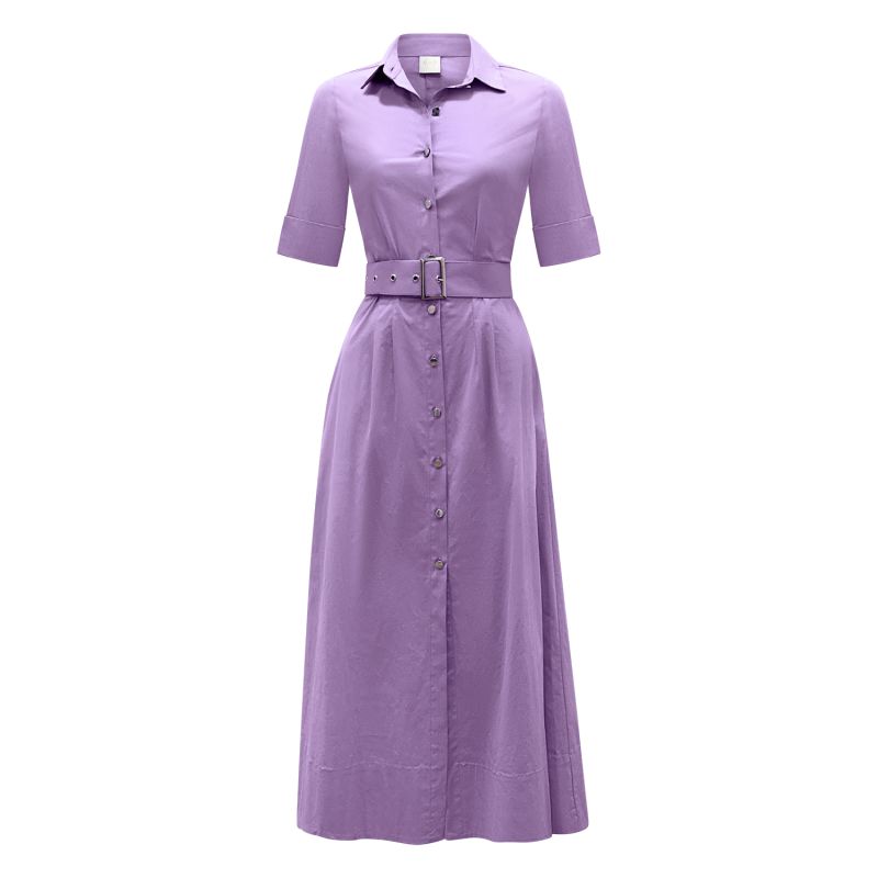 Lilac Kate Dress A-Line In Cotton Spandex image