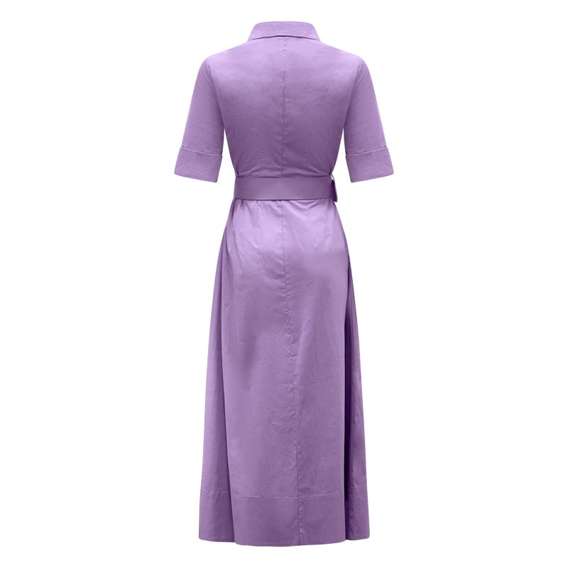 Lilac Kate Dress A-Line In Cotton Spandex image