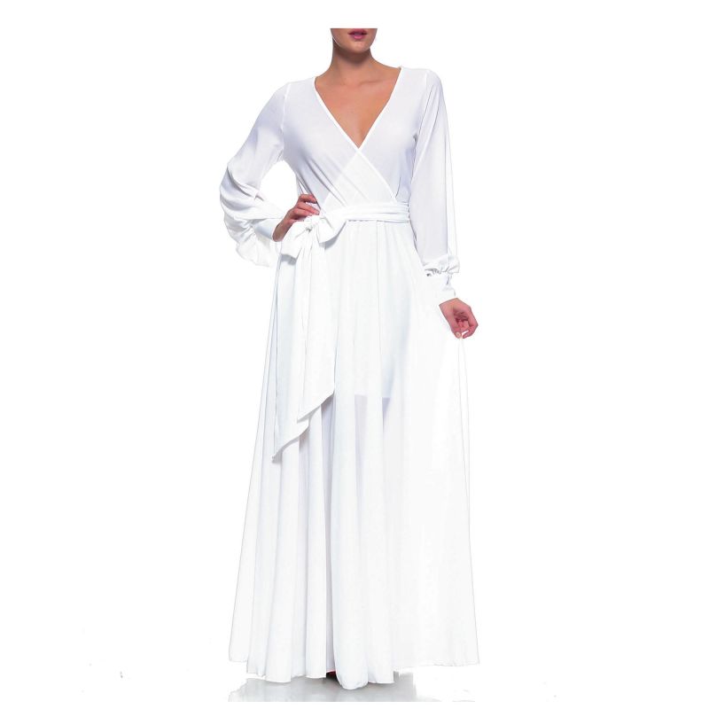 Lilypad Maxi Dress - White | Meghan Fabulous | Wolf & Badger