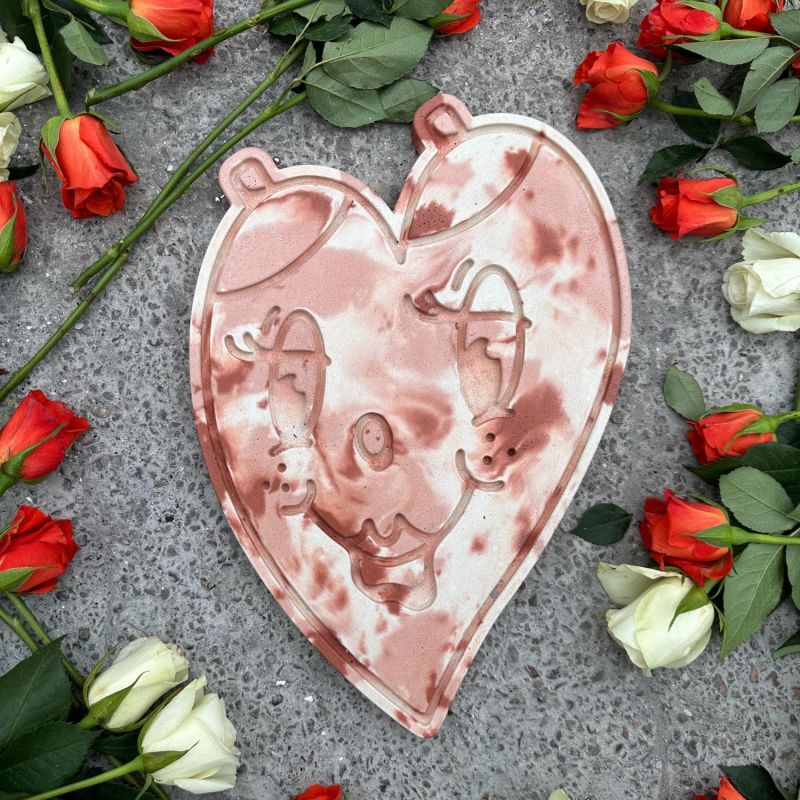 Limited Edition Concrete Heart Wall Hanging - Smith & Goat X Patrick Schmidt - Heartbreaker image