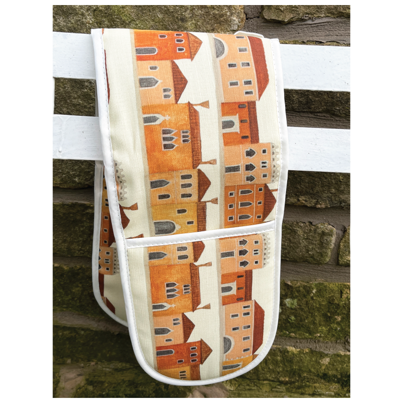 Limited Edition Venetian Houses Double Oven Gloves image