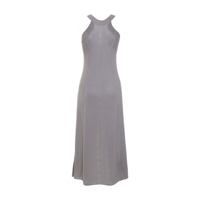 Linen Cashmere Midi Dress Grey image