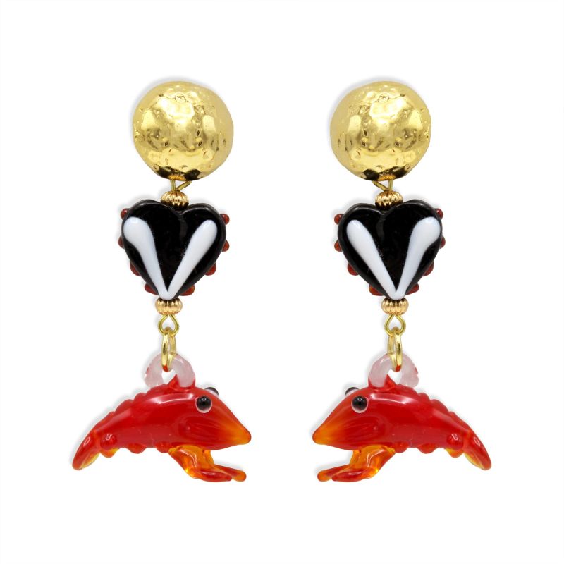 Little Shrimps Gold Earrings image