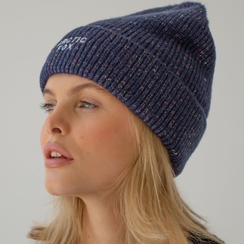 The Embroidered Beanie In Deep Lagoon Navy image