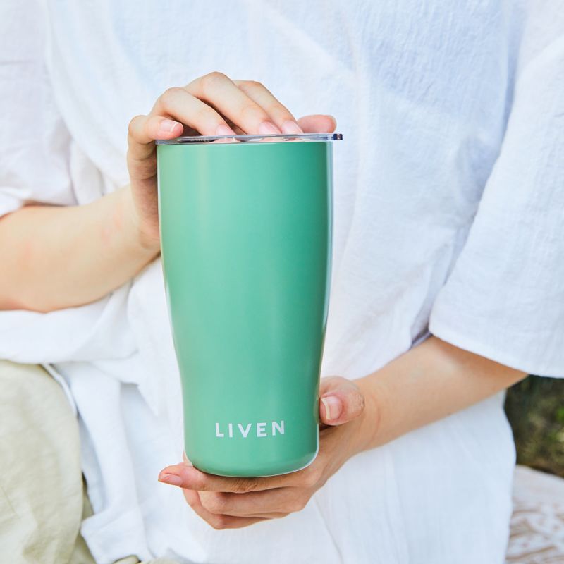 Liven Glow™ Ceramic-Coated Stainless Steel Tumbler image