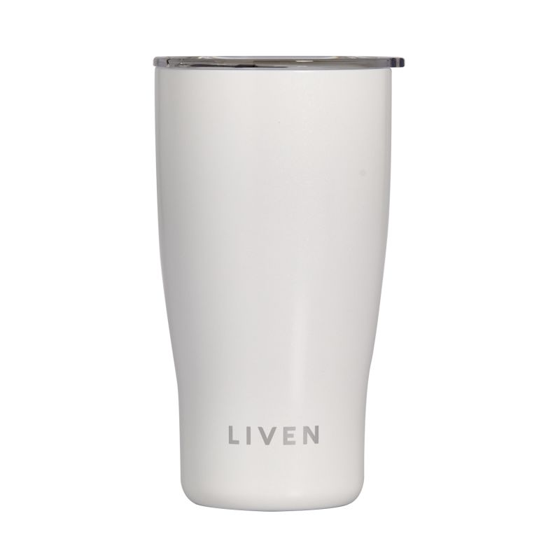 Liven Glow™ Ceramic-Coated Stainless Steel Tumbler - White image