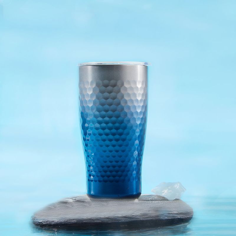 Liven Glow™ Harmony Honey Comb Ceramic-Coated Stainless Steel Tumbler - Blue image