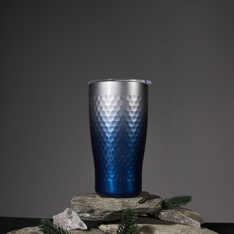 Liven Glow™ Harmony Honey Comb Ceramic-Coated Stainless Steel Tumbler - Blue image