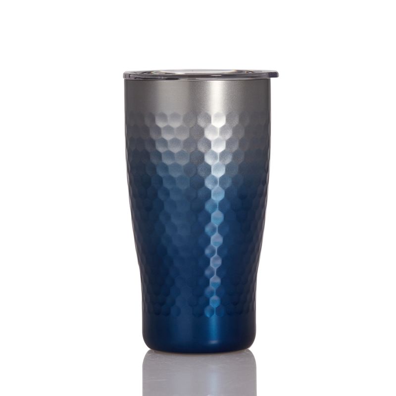 Liven Glow™ Harmony Honey Comb Ceramic-Coated Stainless Steel Tumbler - Blue image