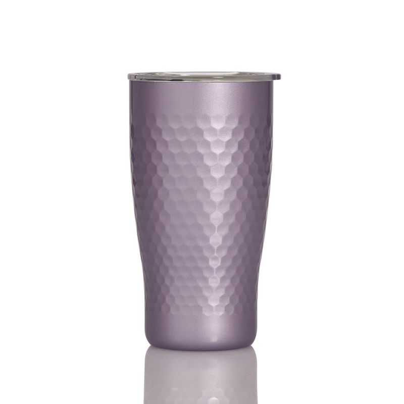 Liven Glow™ Harmony Honey Comb Ceramic-Coated Stainless Steel Tumbler - Purple image