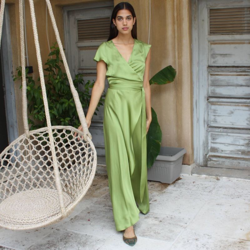 Doris Wrapdress In Olive image