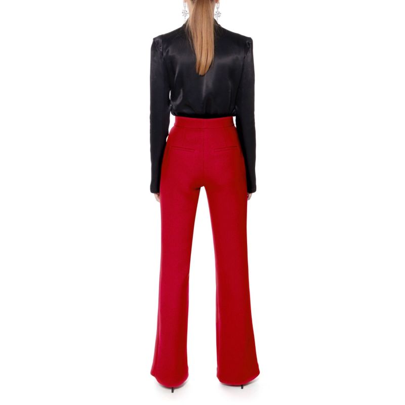 Monica Lipstick Red Pants - Long image