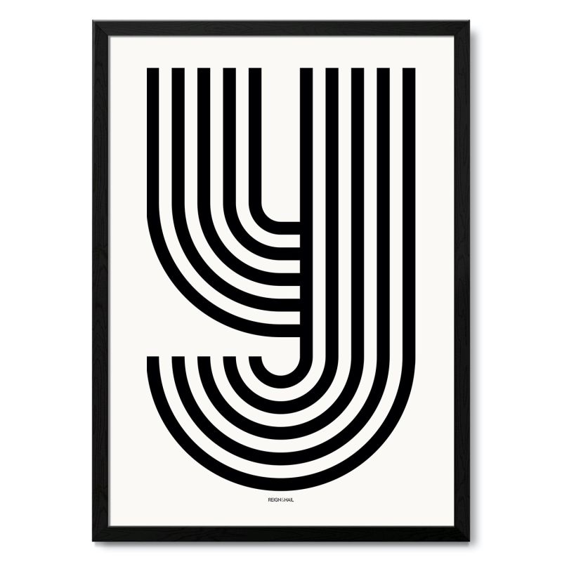 Geometric Typography Print ‘A-Z’ image