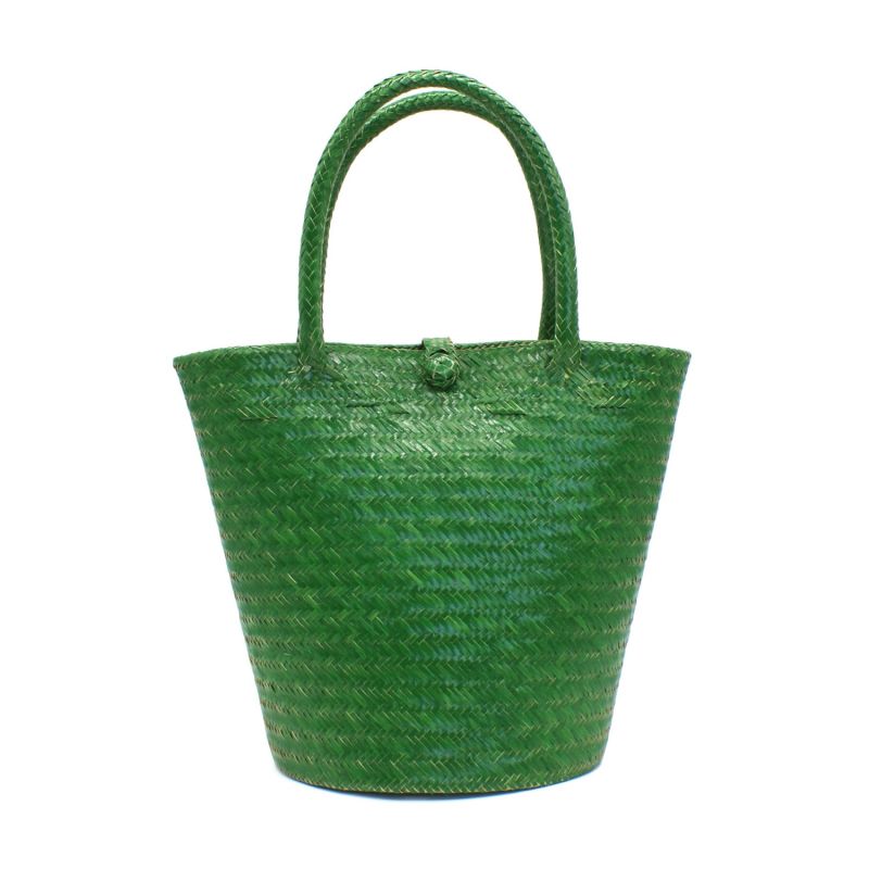 Selva Green Mini Tote Straw Bag image