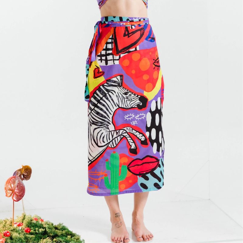 Jumping In The Jungle Envelope Skirt image