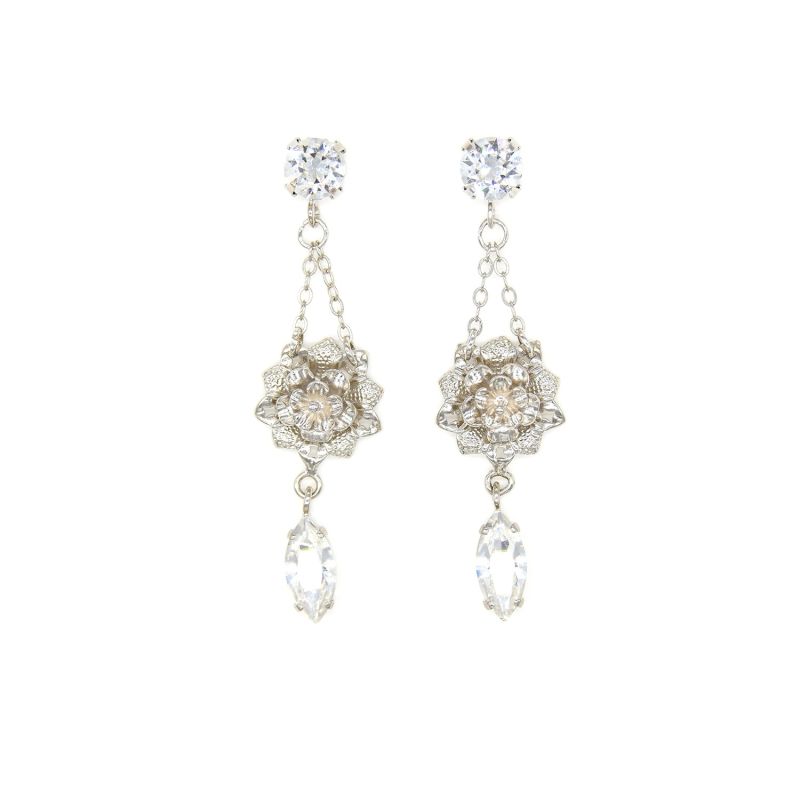 Crystal Petite Flower Earrings image