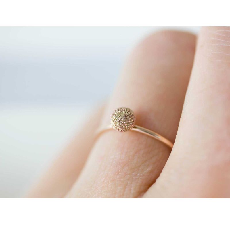 Dahlia Stacking Ring – Rose Gold image