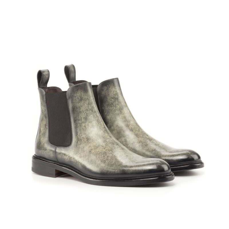 Leslie, The Hand-Painted Patina Chelsea Boots image