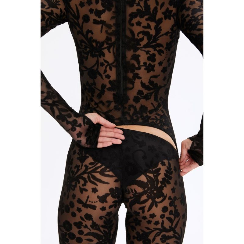 Bodysuit Jumpsuit Total Flora Black image