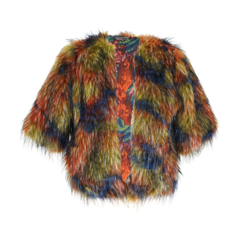 Flying Ufo Faux Fur Jacket image