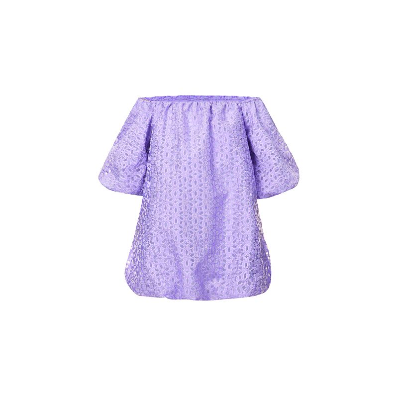 Lola Purple Puff Ball Dress image