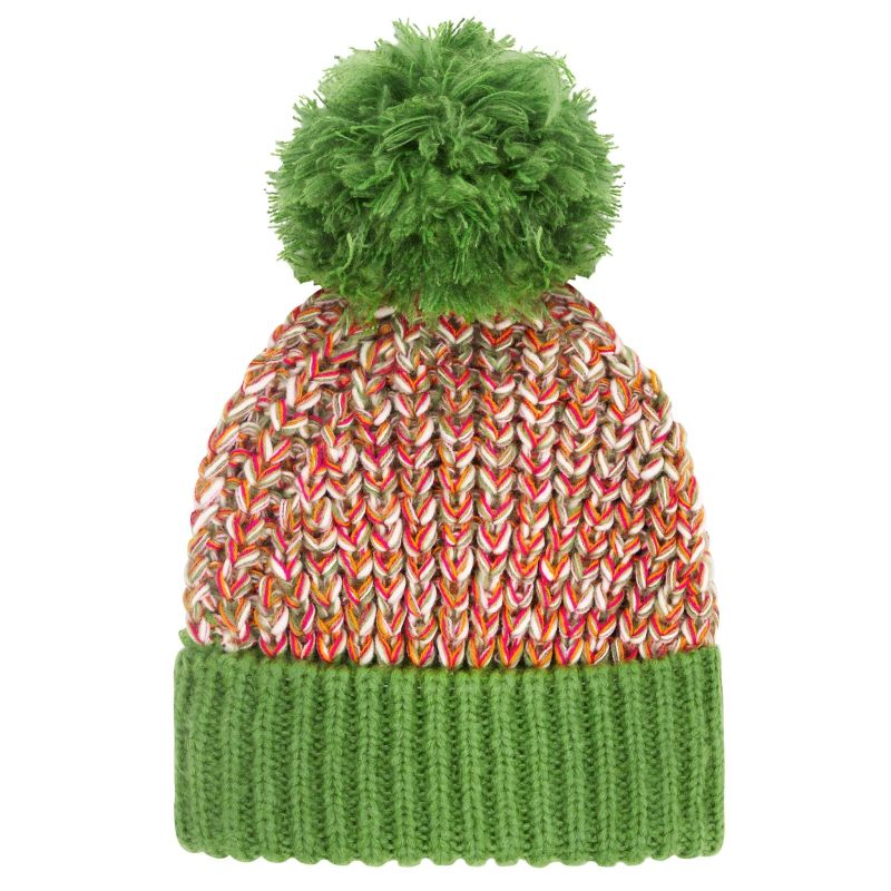 Olive green pom pom hat new arrivals