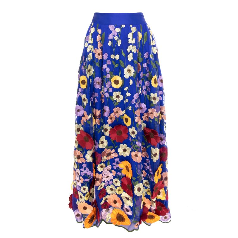 Maxi Skirt With Floral Lace | IZABELA MANDOIU | Wolf & Badger