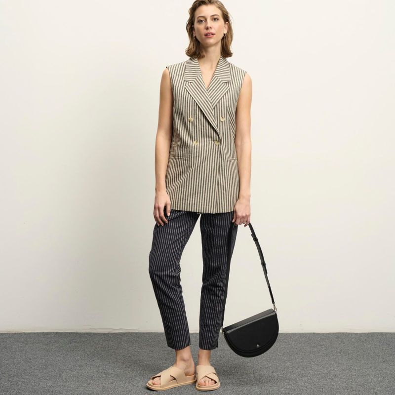 Long Striped Vest – Drape image