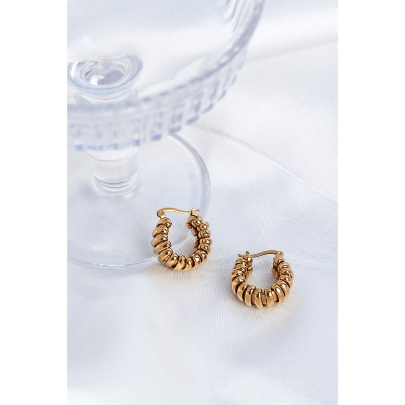 Looped Gold Hoops image