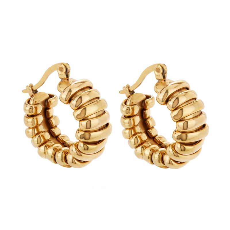 Looped Gold Hoops image