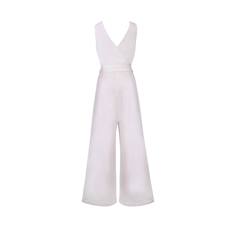 Lora Jumpsuit - White image