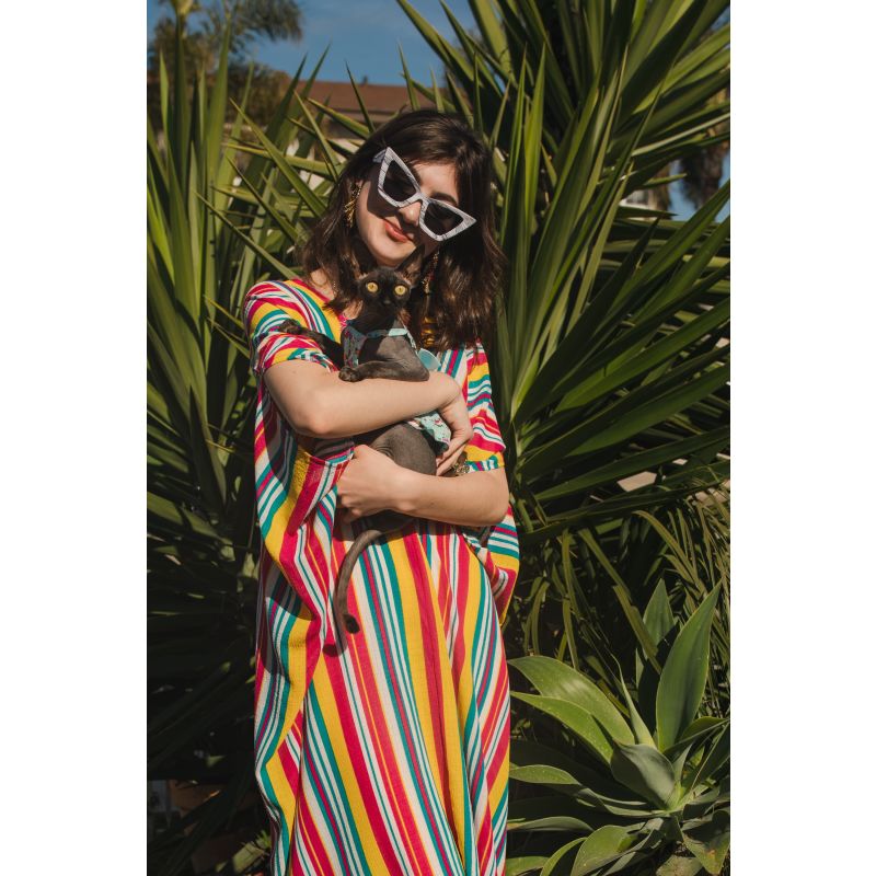 Lourdes Stripe Caftan Kaftan Dress image