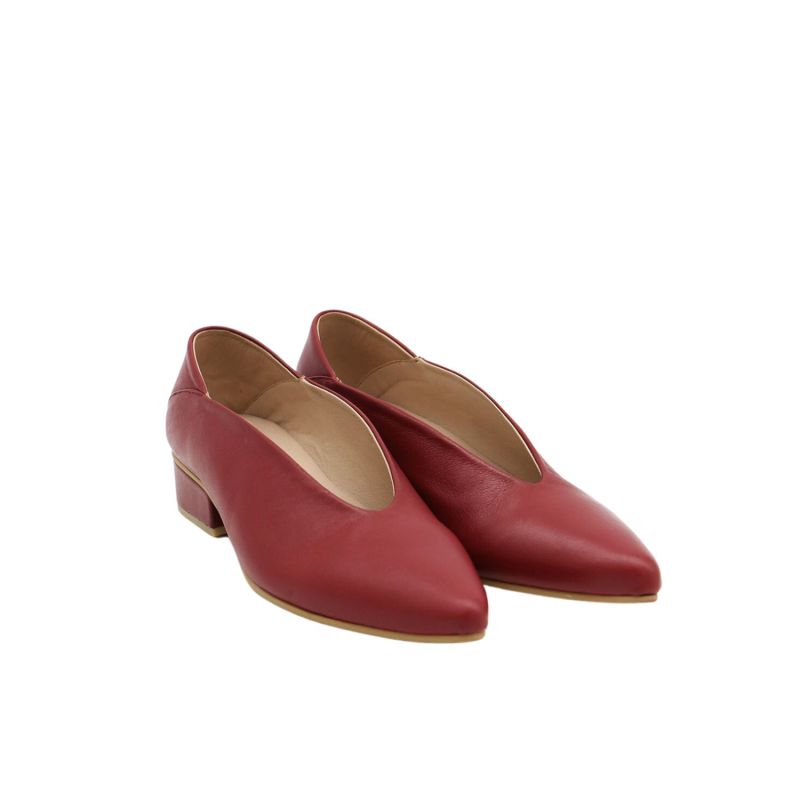 Louvre Slip-On Loafers In Ruby Wine Leather image