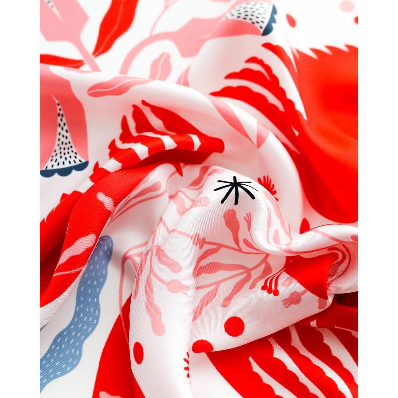 Love In The Sky Large Silk Scarf image