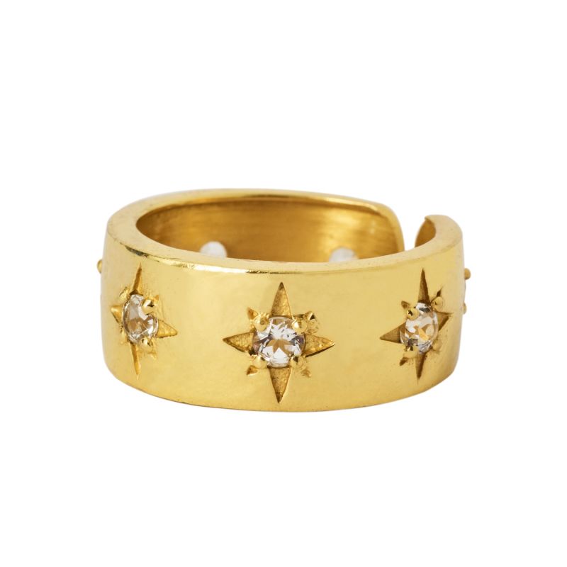 Love You Forever Gemstone Gold Vermeil Ring image