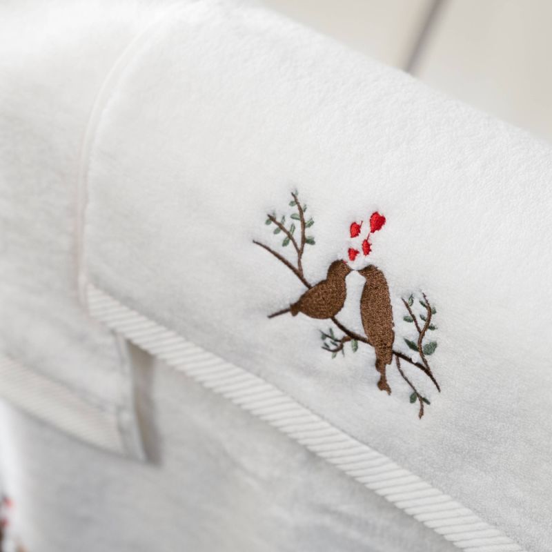 Lovebirds Embroidery Face Towel image