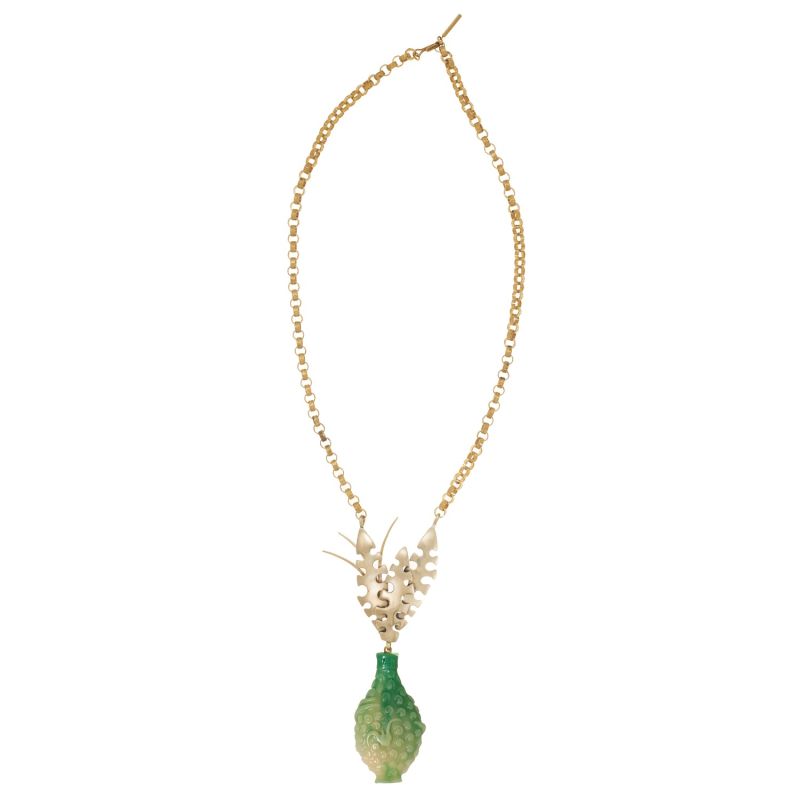 Vase Necklace In Fresh Cut Green image