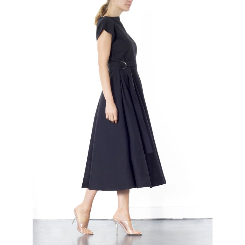 Stine Black Midi Dress image