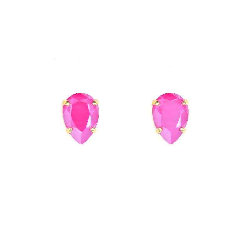 Peony Pink Drop Stud Earrings image