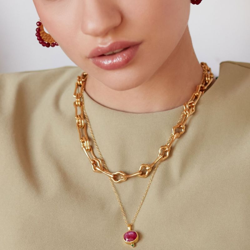 Green ruby necklace new arrivals