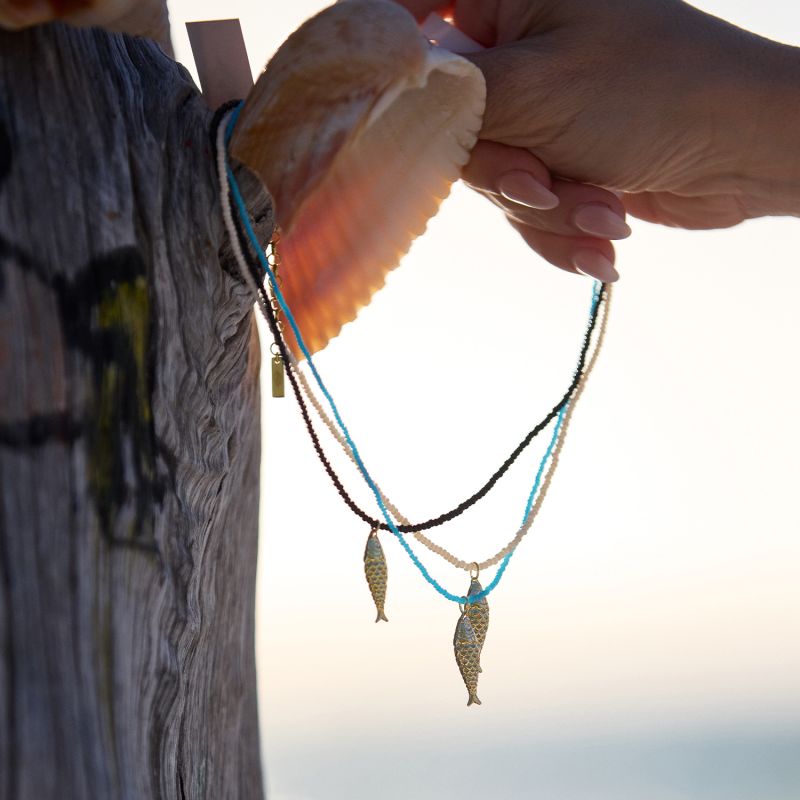 Lucky Fish Necklace - Ivory image