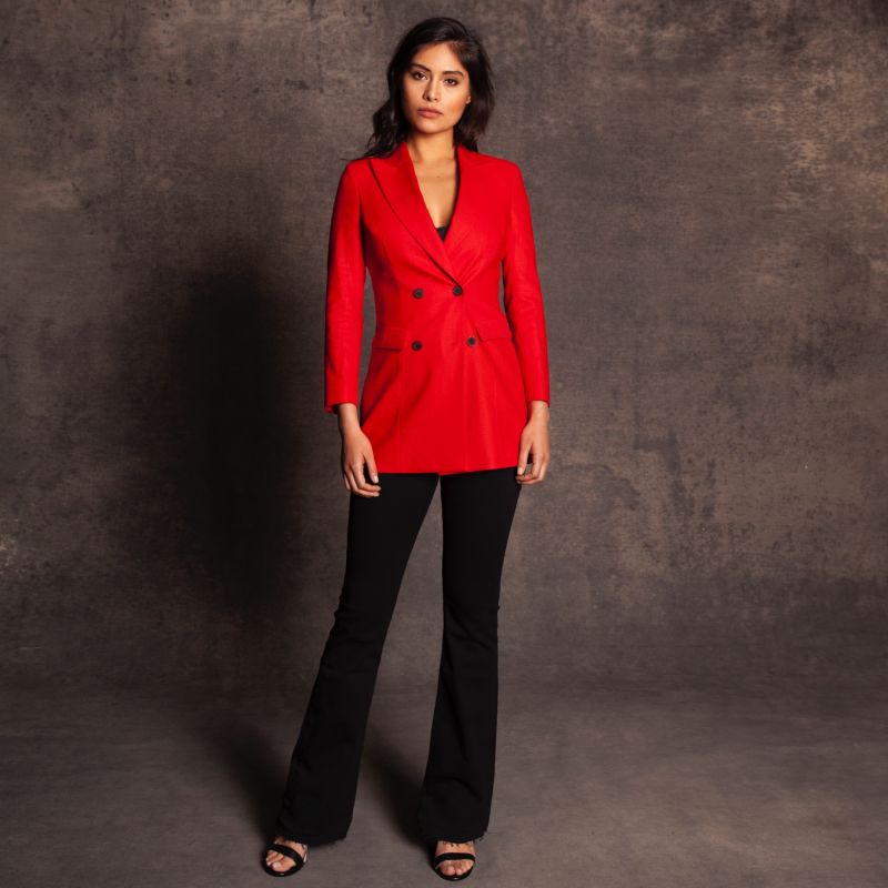 Linen Jacket Red image