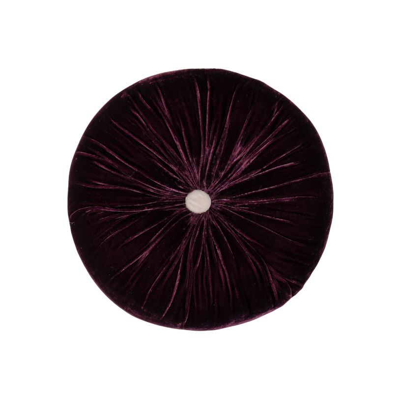 Velvet  Cushion - Plum - Large image