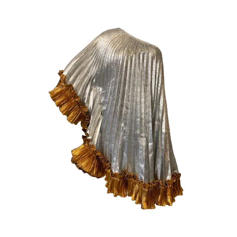 Luxe Lady Mini Ophelia  Silver & Gold Pleated Kaftan image