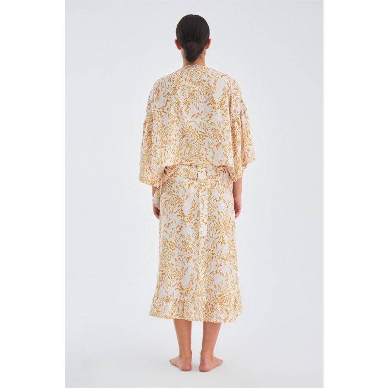 Sitara Kimono Sleeve Satin Blouse Peraluna Wolf & Badger