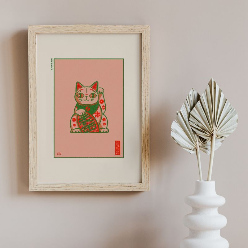 Lucky Cat Floral Print image